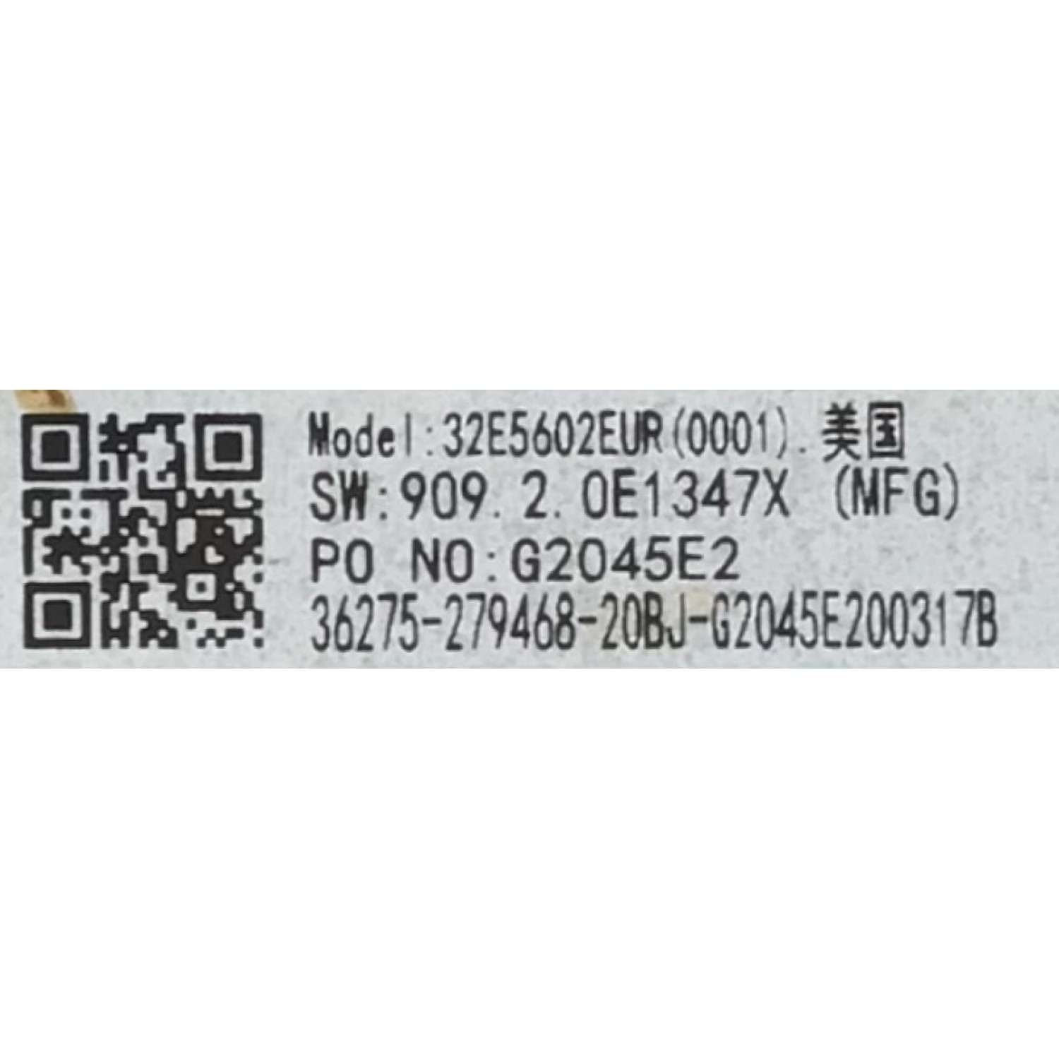 MAIN FUENTE PARA TV HISENSE / NUMERO DE PARTE 279468 / RSAG7.820.9375/ROH / 200317 / 32E5602EUR / G2045E2 / 36275-279468-20BJ / PANEL JHD315V1H01-TXL1/S0/GM/ROH / MODELO 32H4030F1 - Imagen 4